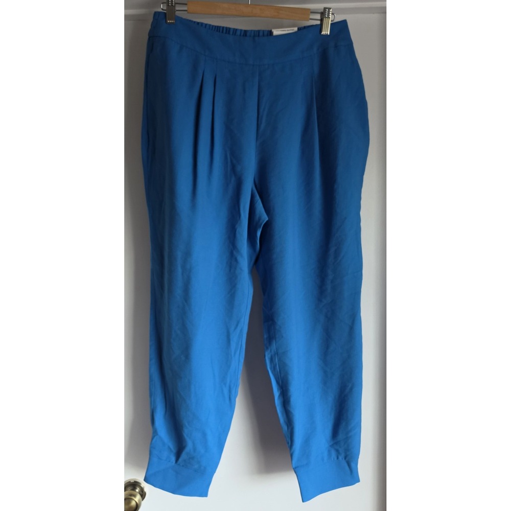 INC International Concepts Joggers Size 12 Blue Solid Casual Sweatpants Women